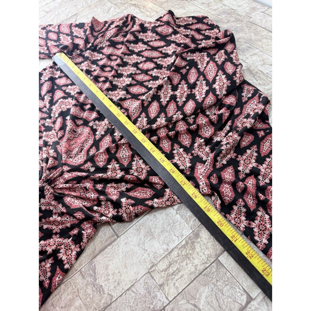 NWT Antonio Melani Wrap Midi Dress Size M 3/4 Sleeve Multicolor - Picture 13 of 15